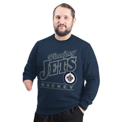 NHL Winnipeg Jets G-III Sports by Carl Banks Adaptive Headliner Fleece Sweatshirt