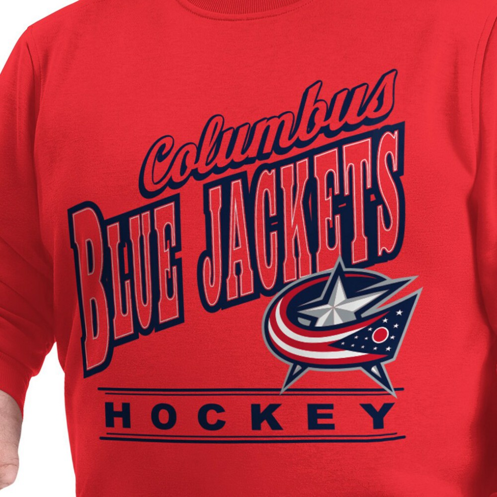 NHL Columbus Blue Jackets G-III Sports by Carl Banks Adaptive Headliner Fleece Sweatshirt