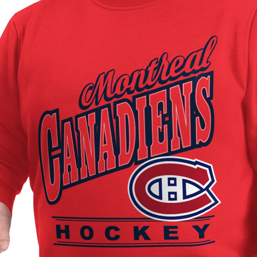NHL Montreal Canadiens G-III Sports by Carl Banks Adaptive Headliner Fleece Sweatshirt