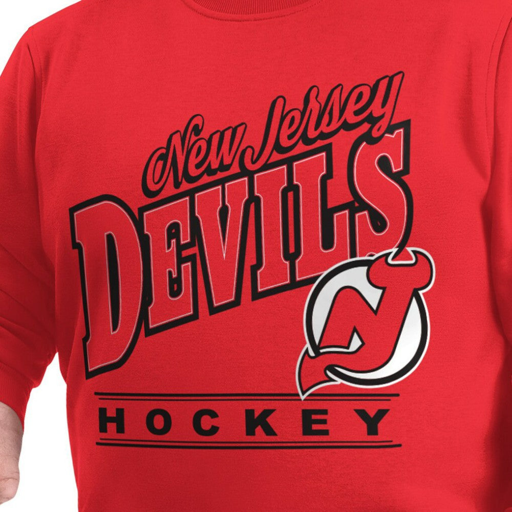 NHL New Jersey Devils G-III Sports by Carl Banks Adaptive Headliner Fleece Sweatshirt