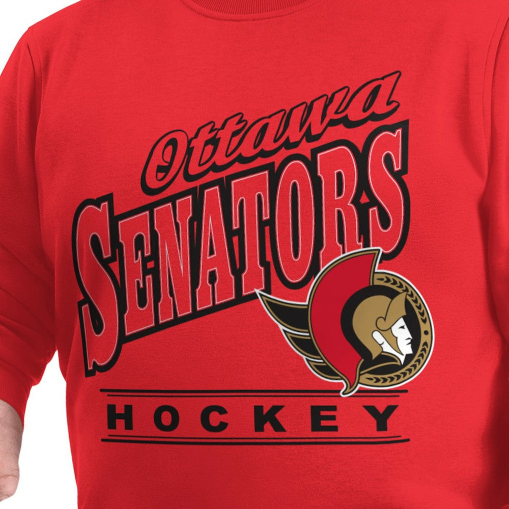 NHL Ottawa Senators G-III Sports by Carl Banks Adaptive Headliner Fleece Sweatshirt