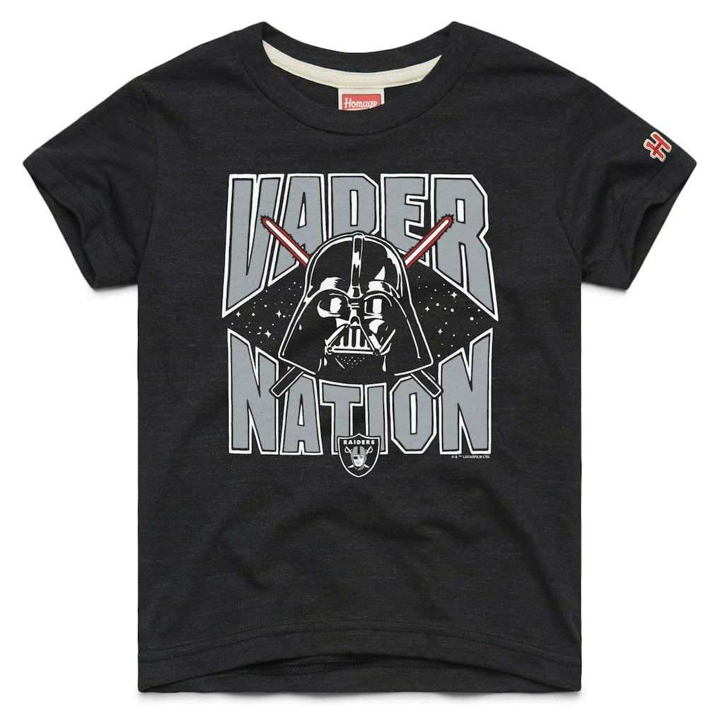 Homage Youth Star Wars x NFL Tri-Blend T-Shirt - Las Vegas Raiders T-shirts