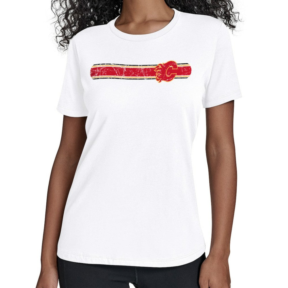 NHL Calgary Flames Starter Women's Team Stripe T-Shirt
