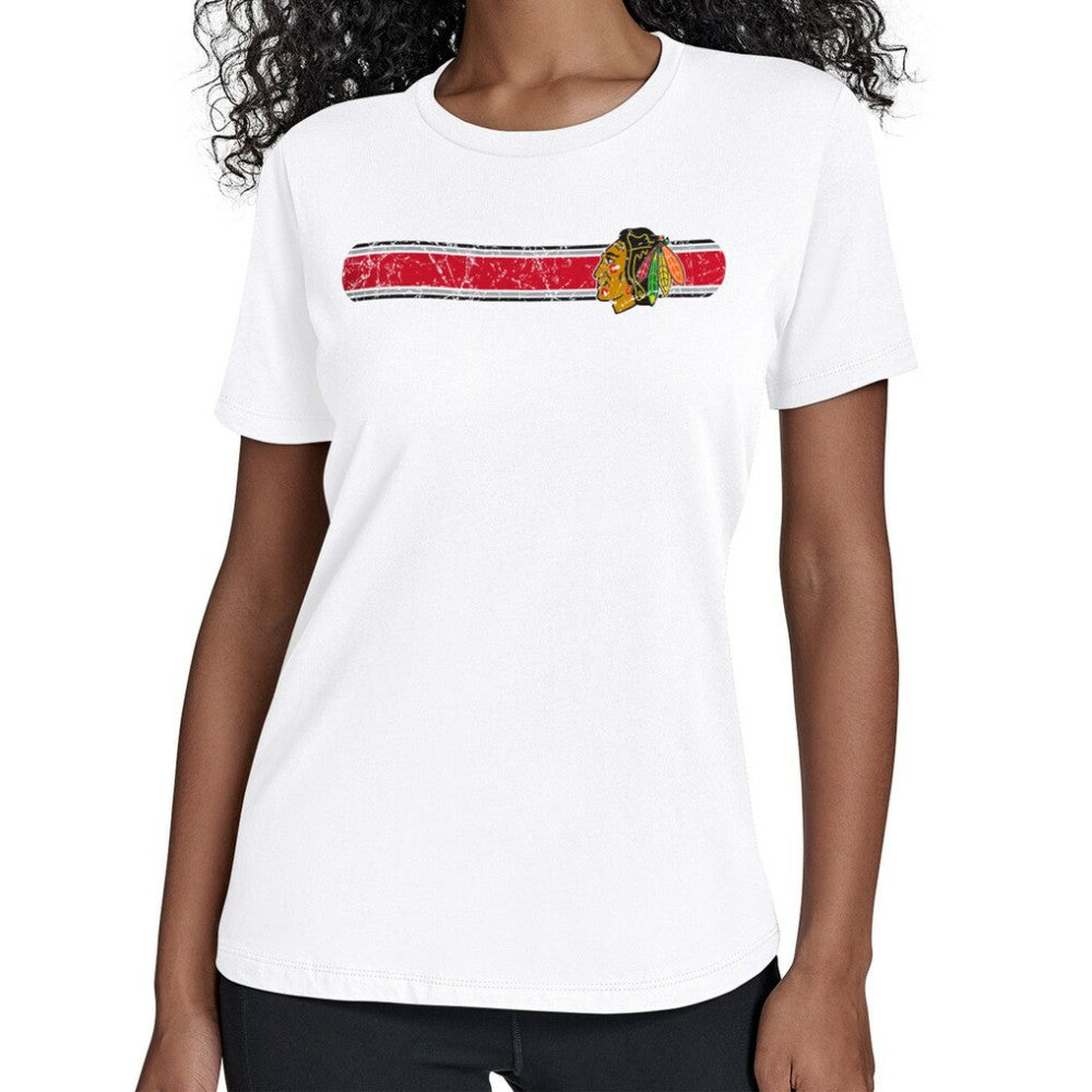 NHL Chicago Blackhawks Starter Women's Team Stripe T-Shirt