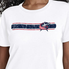 NHL Columbus Blue Jackets Starter Women's Team Stripe T-Shirt
