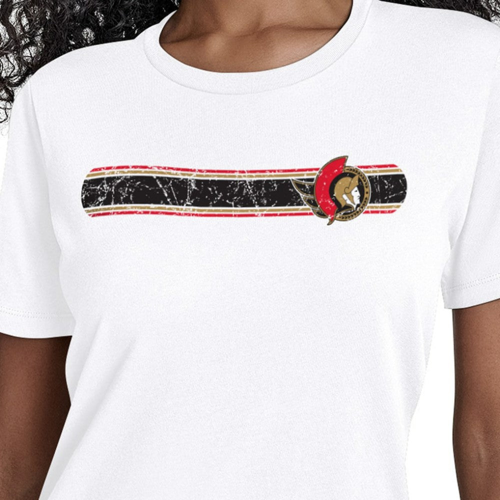 NHL Ottawa Senators Starter Women's Team Stripe T-Shirt