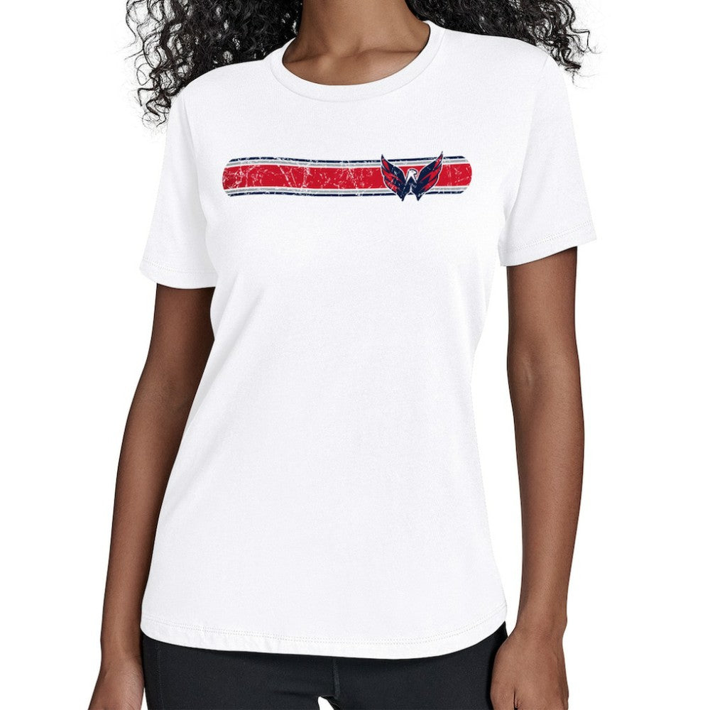 NHL Washington Capitals Starter Women's Team Stripe T-Shirt