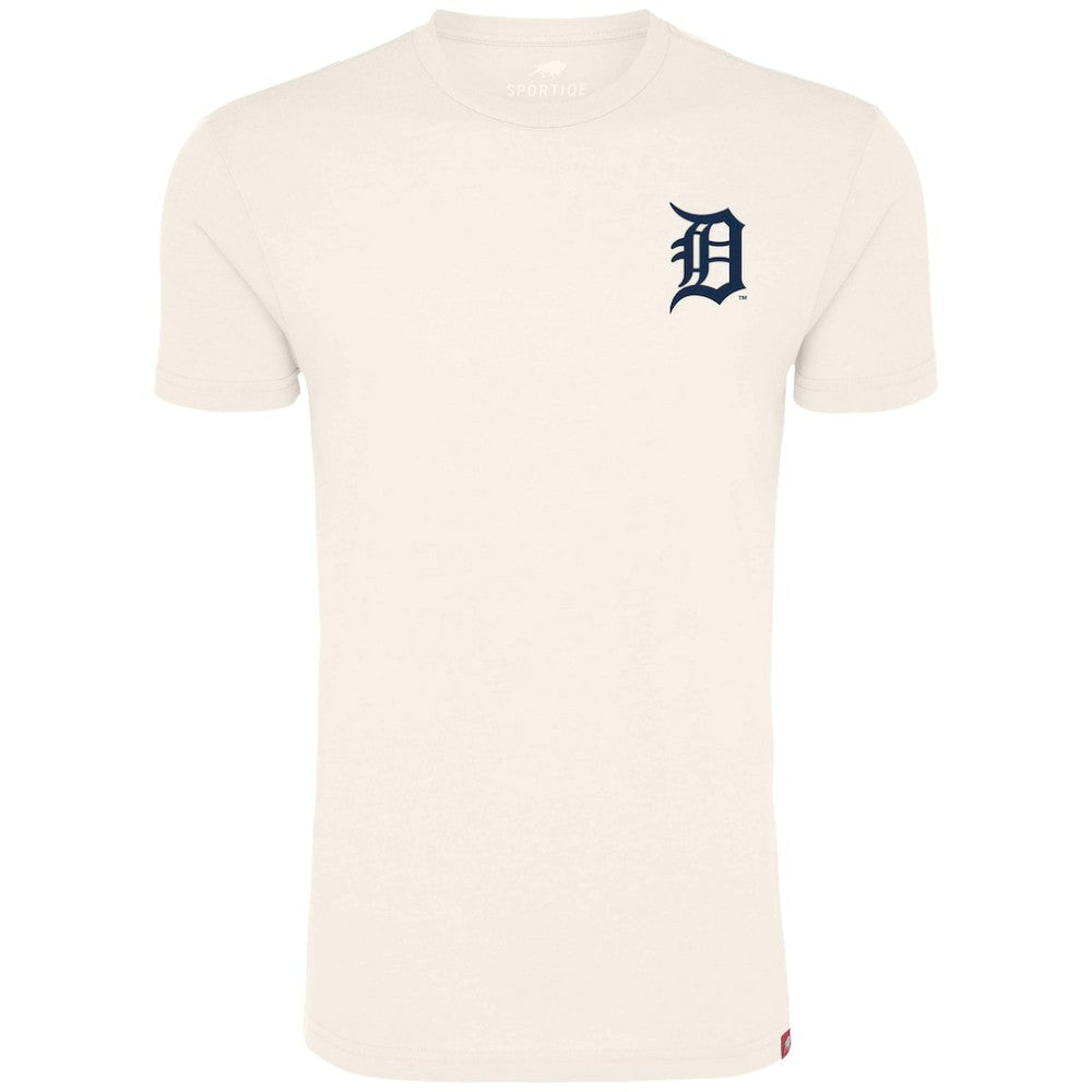 Cream Detroit Tigers Sportiqe Unisex Hello Detroit Duke Oversized T-Shirt