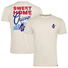 Cream Chicago Cubs Sportiqe Unisex Sweet Home Chicago Comfy Tri-Blend Jersey T-Shirt