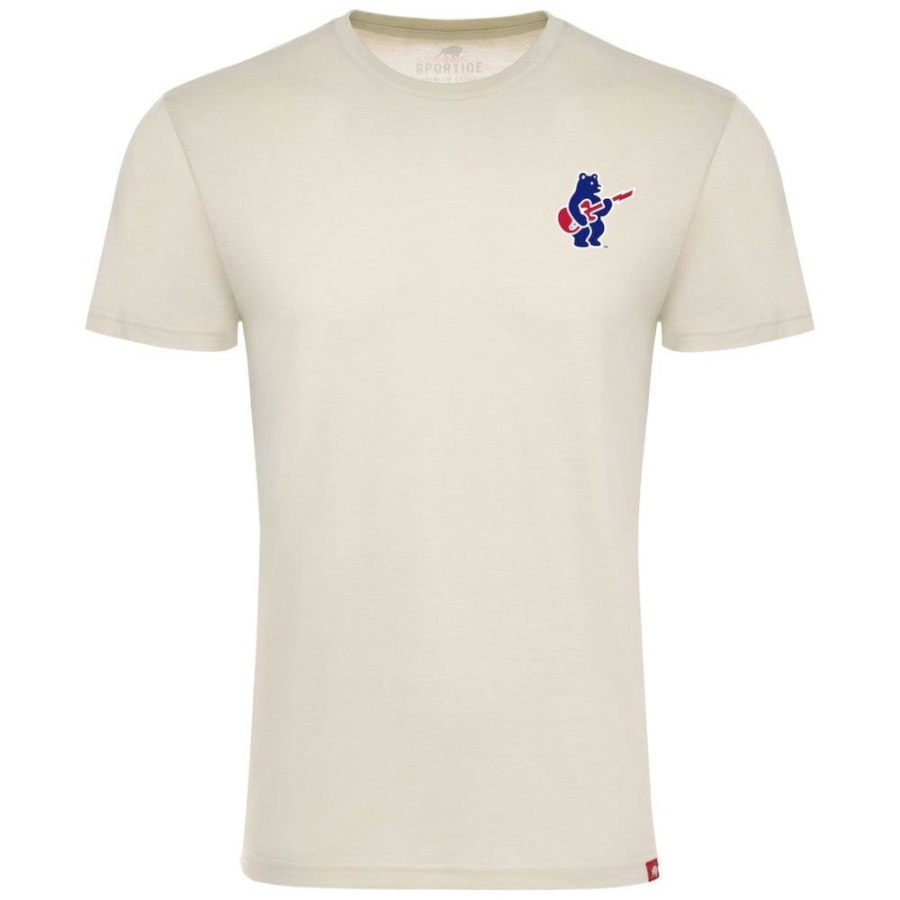 Cream Chicago Cubs Sportiqe Unisex Sweet Home Chicago Comfy Tri-Blend Jersey T-Shirt
