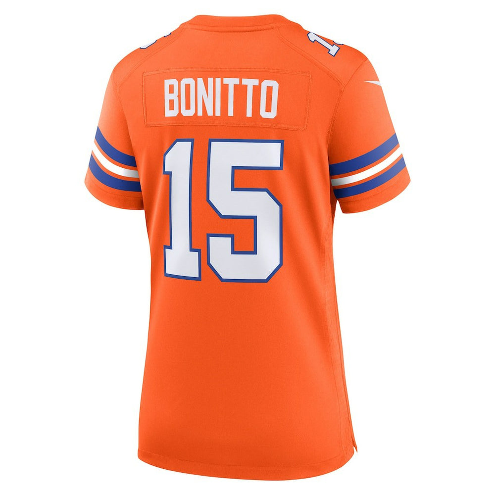 Nik Bonitto  Women's Alternate 2 Mile High Collection 1977 Throwback Game Jersey - Denver Broncos Jerseys