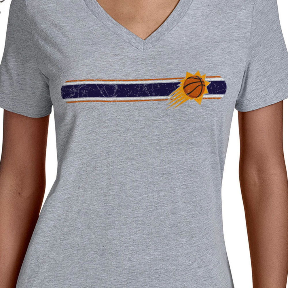 Phoenix Suns Starter Women's Team Stripe V-Neck T-Shirt