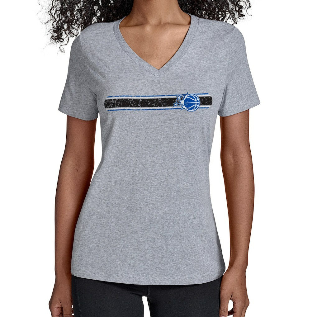 Orlando Magic Starter Women's Team Stripe V-Neck T-Shirt