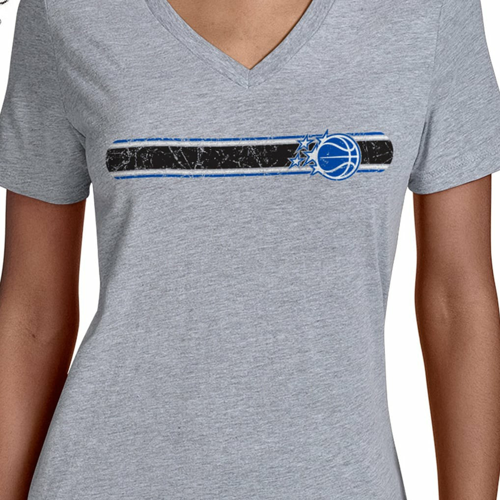 Orlando Magic Starter Women's Team Stripe V-Neck T-Shirt