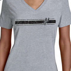 San Antonio Spurs Starter Women's Team Stripe V-Neck T-Shirt