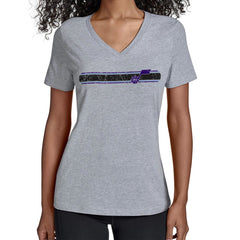 Utah Jazz Starter Women's Team Stripe V-Neck T-Shirt
