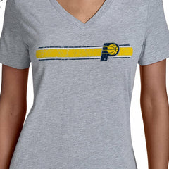 Indiana Pacers Starter Women's Team Stripe V-Neck T-Shirt