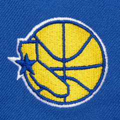 Mitchell & Ness Golden State Warriors Hardwood Classics Old School Stacked Text Snapback Hat sale