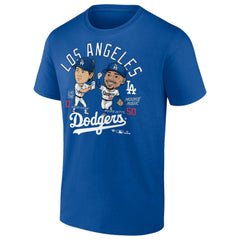 Royal Mookie Betts & Shohei Ohtani Los Angeles Dodgers Player Duo T-Shirt