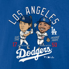 Royal Mookie Betts & Shohei Ohtani Los Angeles Dodgers Player Duo T-Shirt