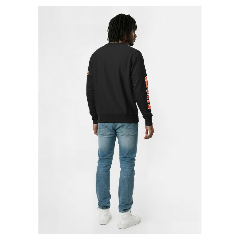 Black San Francisco Giants Champion Reverse Weave Chenille Sweatshirt