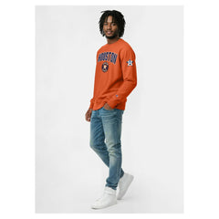Orange Houston Astros Champion Reverse Weave Chenille Sweatshirt