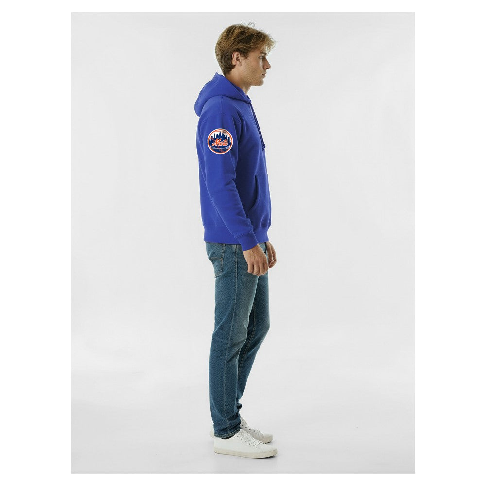Royal New York Mets Champion Reverse Weave Chenille Hoodie
