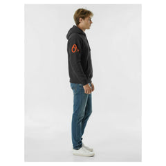 Black Baltimore Orioles Champion Reverse Weave Chenille Hoodie