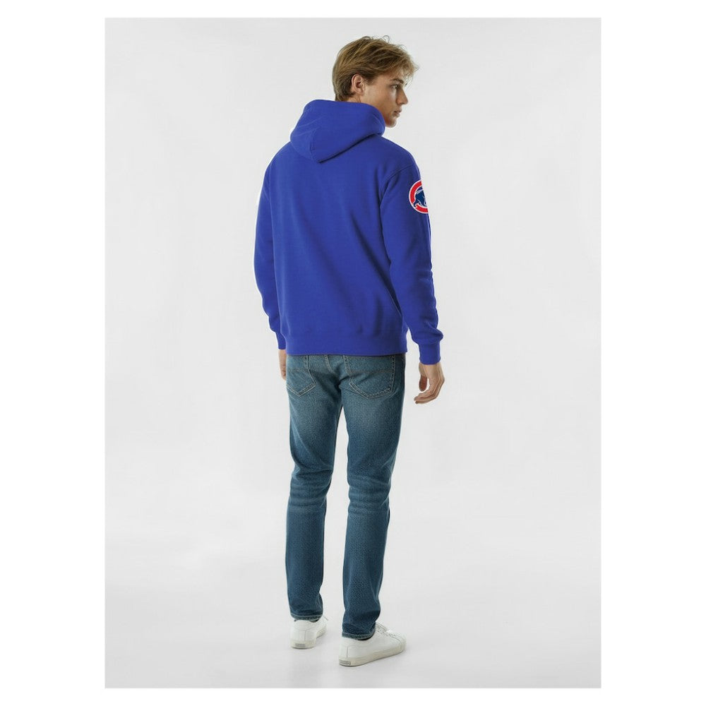 Royal Chicago Cubs Champion Reverse Weave Chenille Hoodie