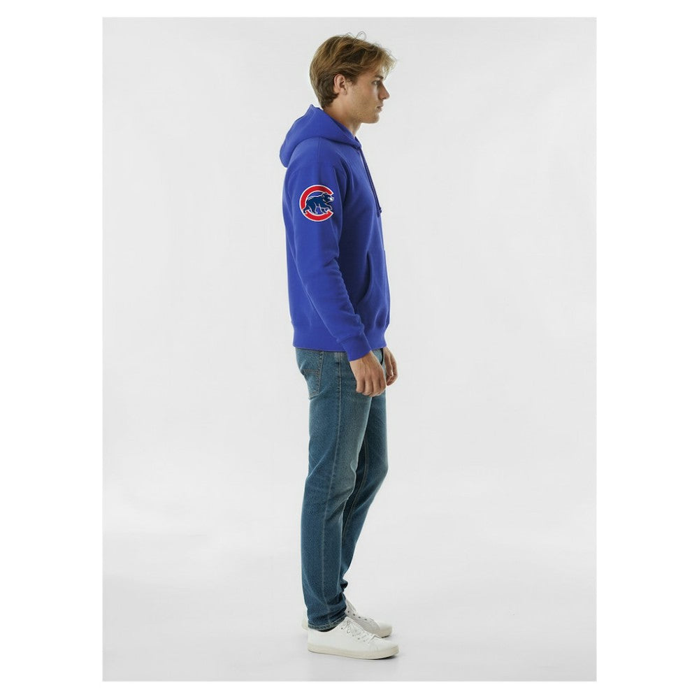 Royal Chicago Cubs Champion Reverse Weave Chenille Hoodie