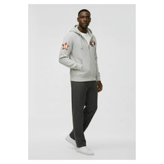 Gray Houston Astros Champion Reverse Weave Chenille Full-Zip Hoodie