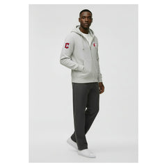 Gray Cleveland Guardians Champion Reverse Weave Chenille Full-Zip Hoodie
