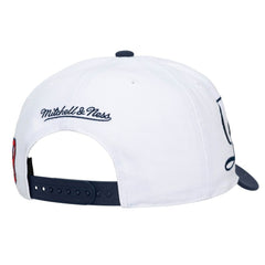 White/Navy Boston Red Sox Mitchell & Ness Unisex XL Script Pro Crown Snapback Hat