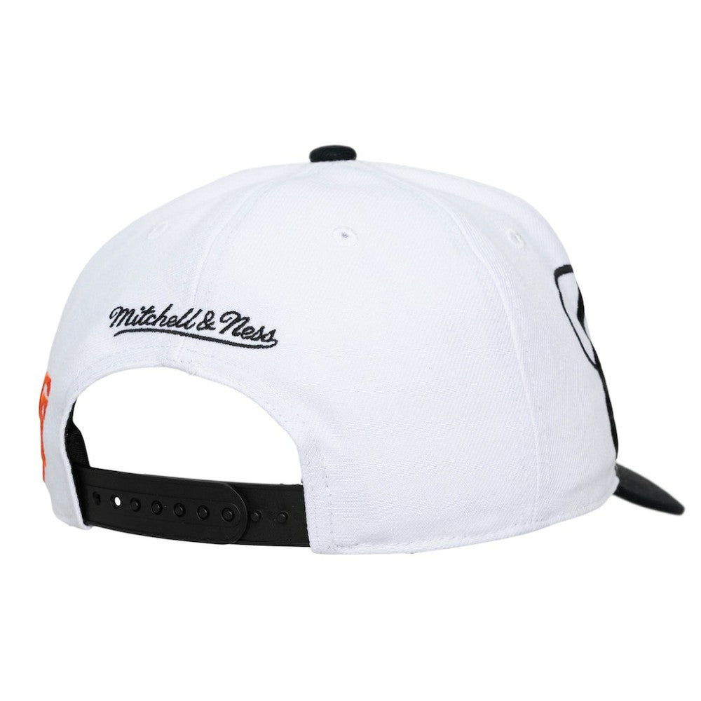 White/Black San Francisco Giants Mitchell & Ness Unisex XL Script Pro Crown Adjustable Hat