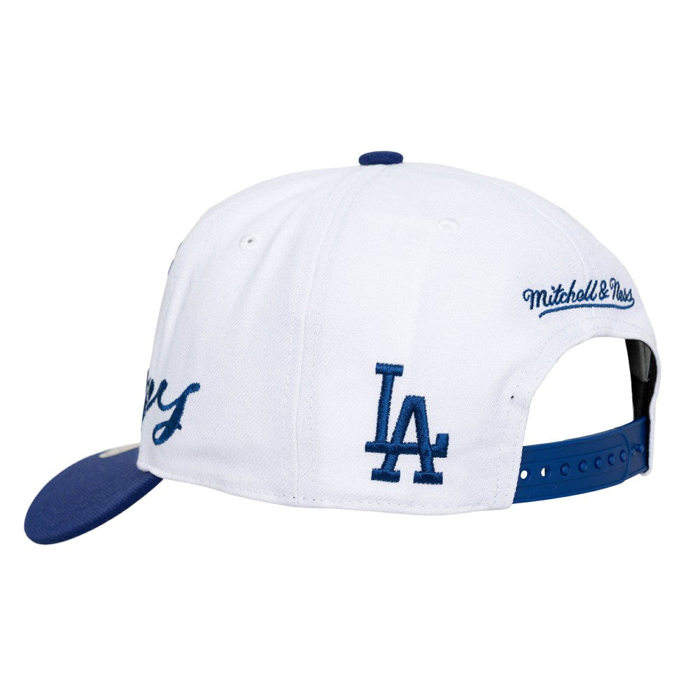 White/Royal Los Angeles Dodgers Mitchell & Ness Unisex XL Script Pro Crown Snapback Hat