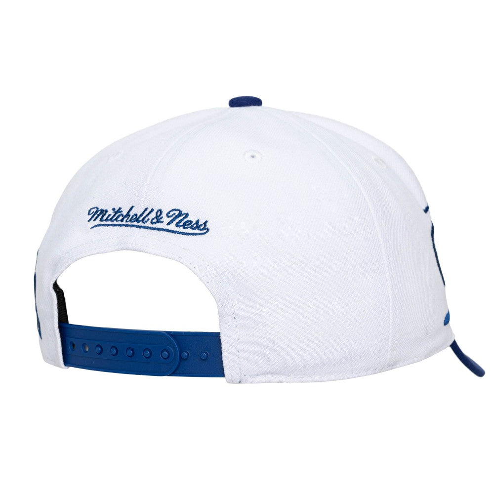 White/Royal Los Angeles Dodgers Mitchell & Ness Unisex XL Script Pro Crown Snapback Hat