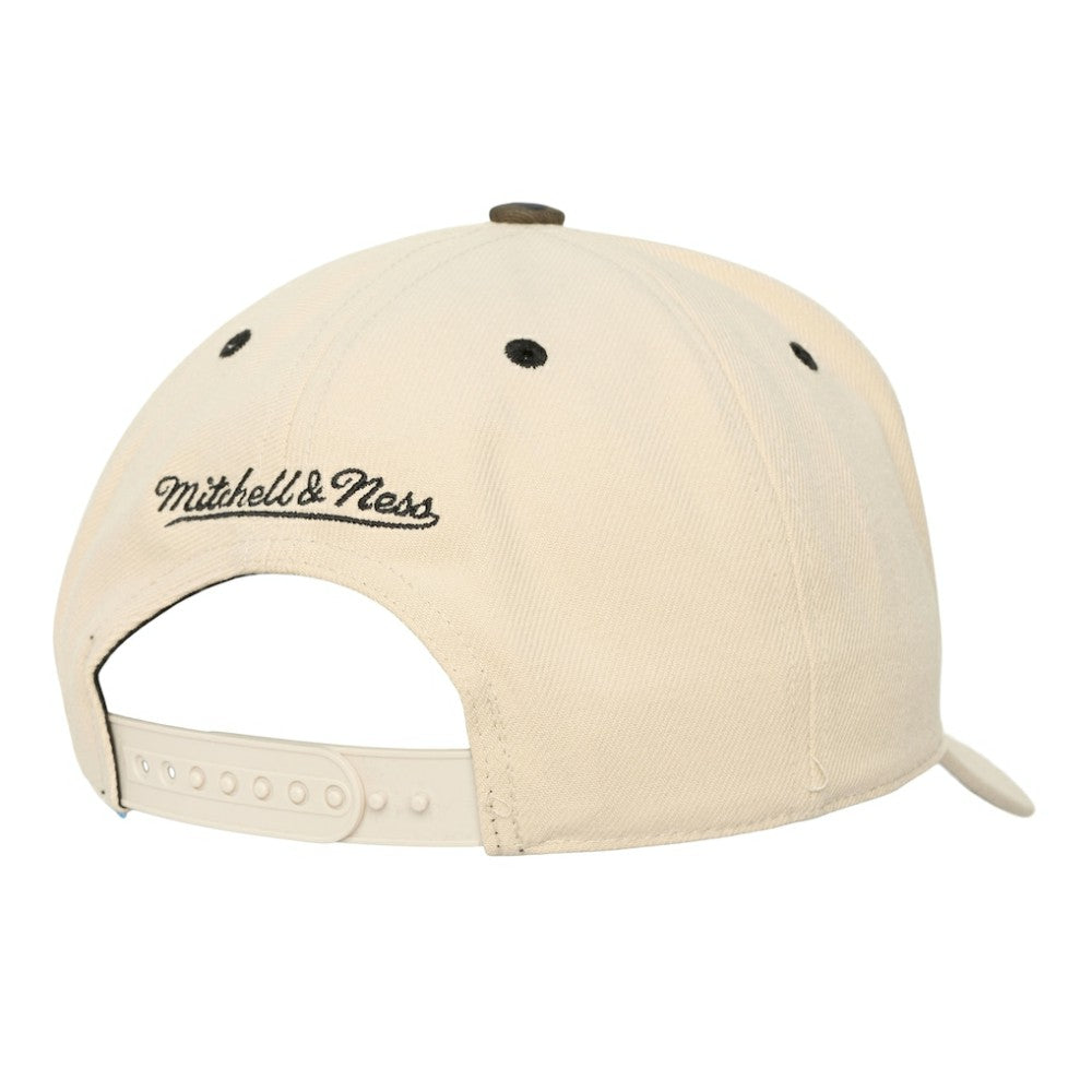 Cream Chicago Cubs Mitchell & Ness Unisex Camo Logo Pro Crown Snapback Hat