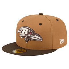 Two-Tone Walnut 59FIFTY Fitted Hat - Baltimore Ravens Hats