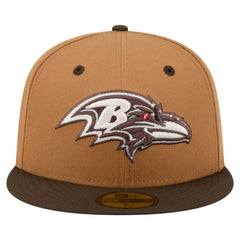 Two-Tone Walnut 59FIFTY Fitted Hat - Baltimore Ravens Hats