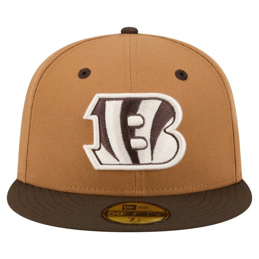 Two-Tone Walnut 59FIFTY Fitted Hat - Cincinnati Bengals Hats