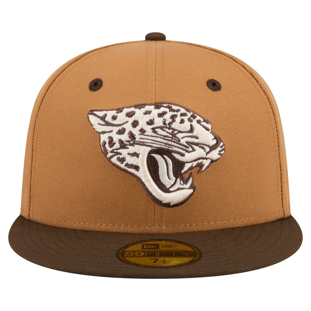 Two-Tone Walnut 59FIFTY Fitted Hat - Jacksonville Jaguars Hats