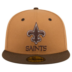 Two-Tone Walnut 59FIFTY Fitted Hat - New Orleans Saints Hats