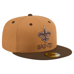 Two-Tone Walnut 59FIFTY Fitted Hat - New Orleans Saints Hats