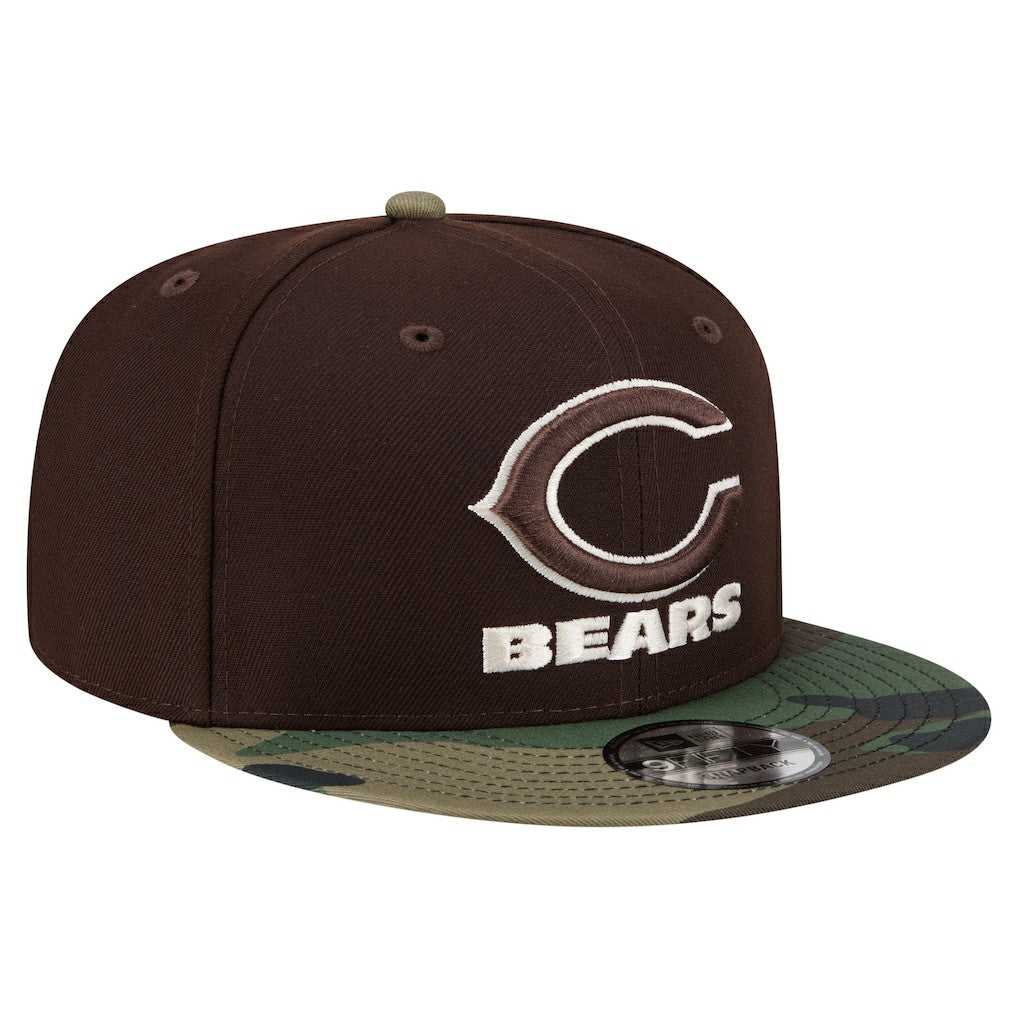 Adult Burnt Wood Camo 9FIFTY Snapback Hat - Chicago Bears Hats
