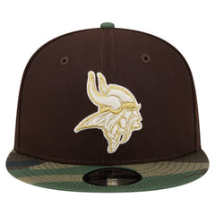 Adult Burnt Wood Camo 9FIFTY Snapback Hat - Minnesota Vikings Hats