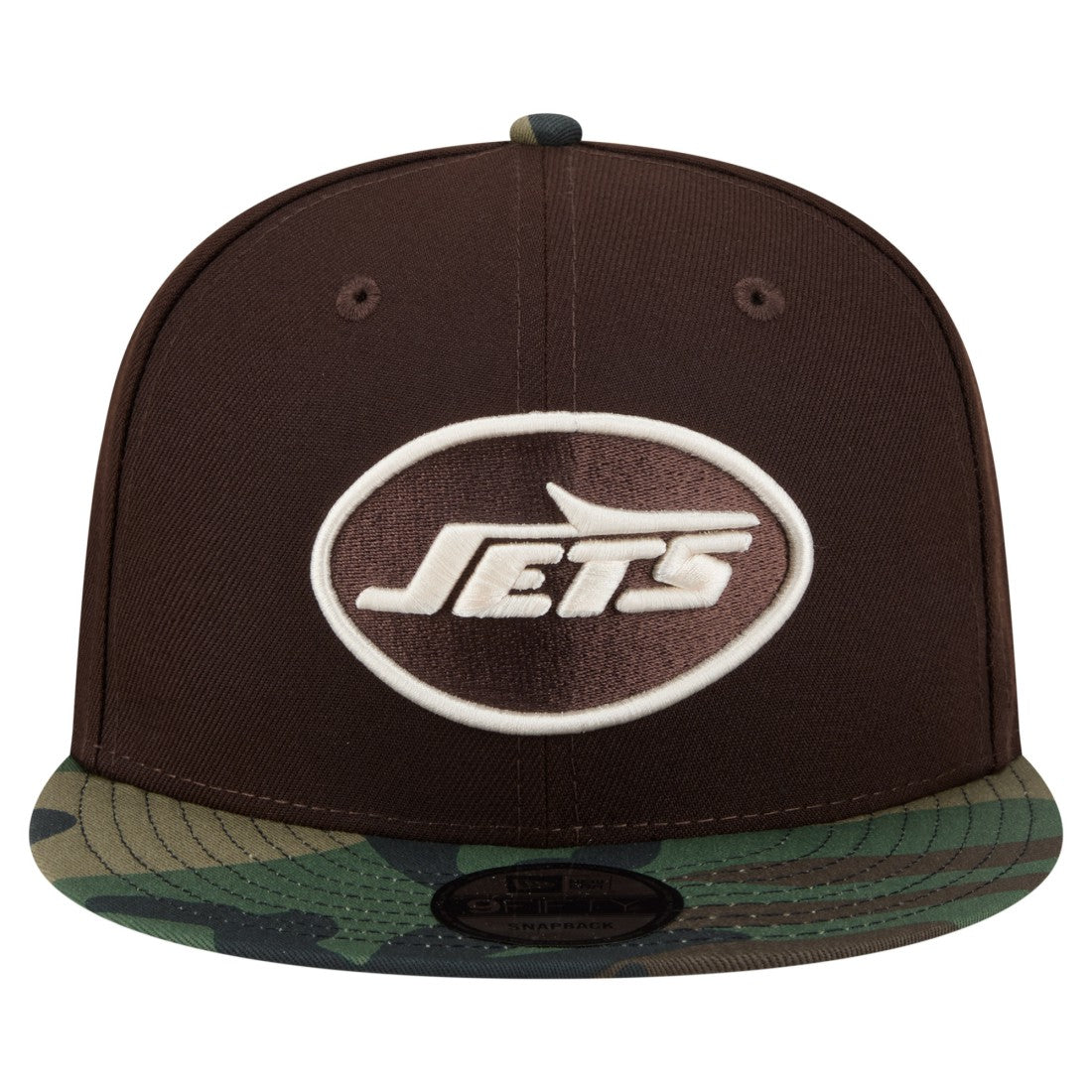 Adult Burnt Wood Camo 9FIFTY Snapback Hat - New York Jets Hats