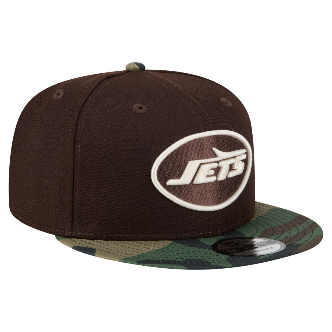 Adult Burnt Wood Camo 9FIFTY Snapback Hat - New York Jets Hats