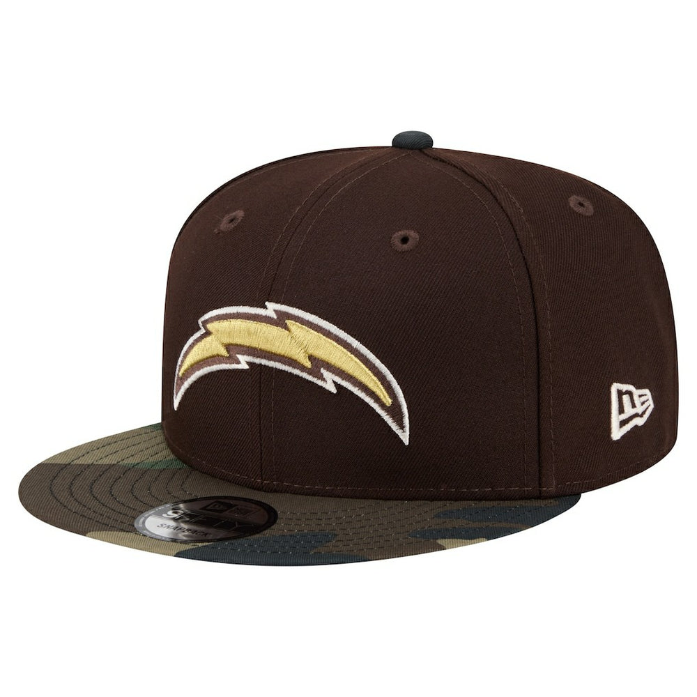 Adult Burnt Wood Camo 9FIFTY Snapback Hat - Los Angeles Chargers Hats
