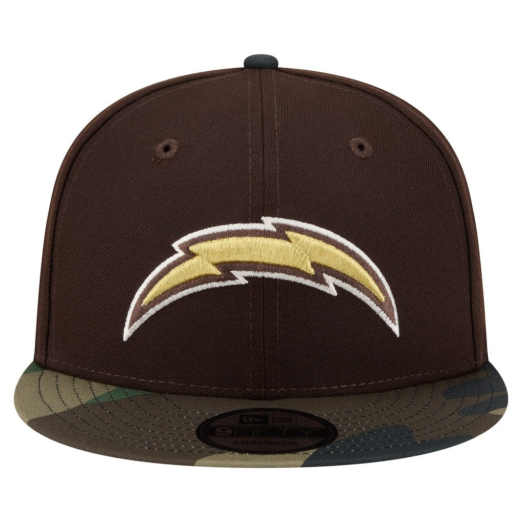 Adult Burnt Wood Camo 9FIFTY Snapback Hat - Los Angeles Chargers Hats