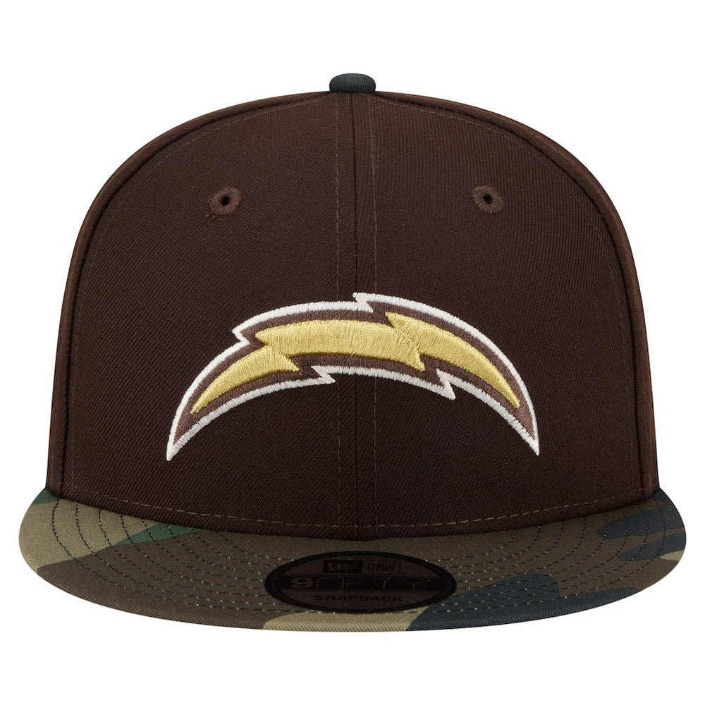 Adult Burnt Wood Camo 9FIFTY Snapback Hat - Los Angeles Chargers Hats